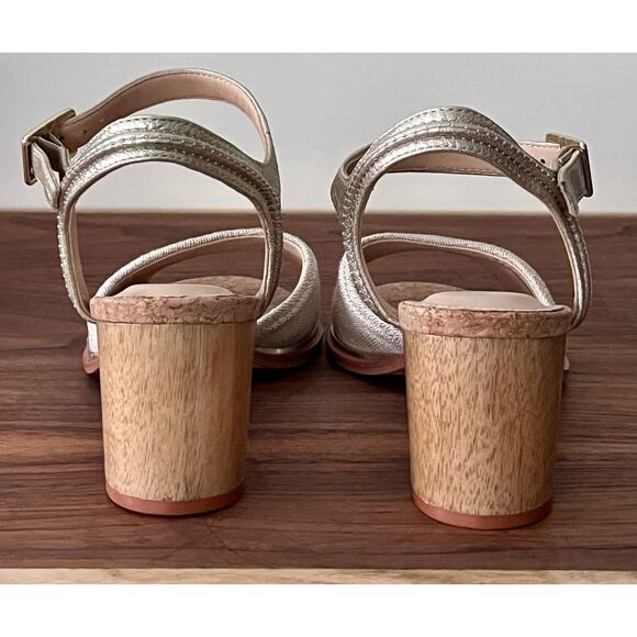 Clarks Womens Ellis Clara Leather Open Toe Slingback Sandals Size 8 - Picture 2 of 15